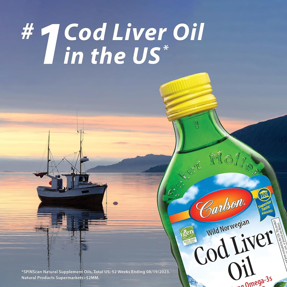 Cod Liver Oil Green Apple Flavor 1100 mg