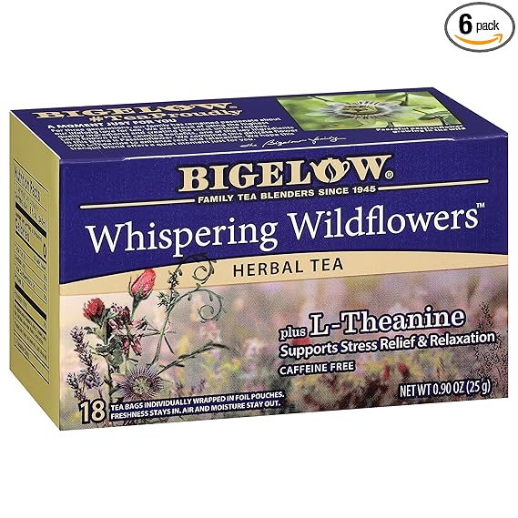 Whispering Wildflowers Herbal Tea with L-Theanine