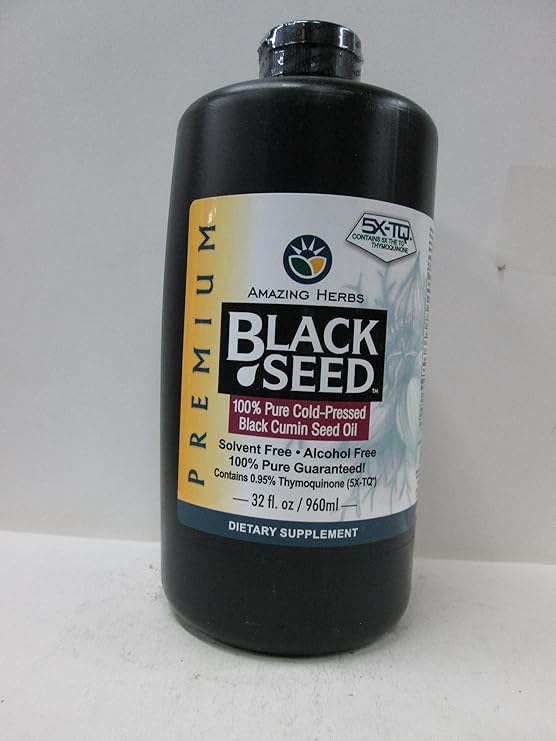 AMAZING HERBS PREMIUM BLACK SEED OIL 32OZ