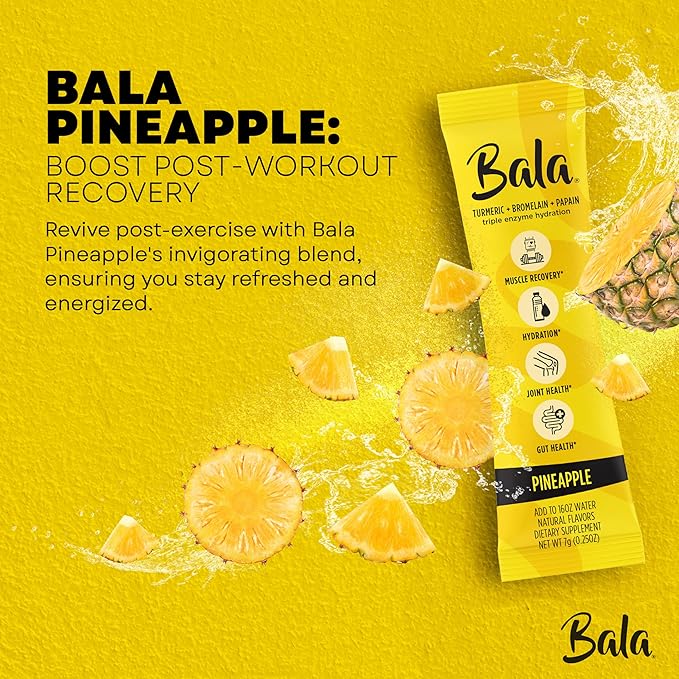 Bala Turmeric+Bromelain+Papain triple enzyme hydration Pineapple