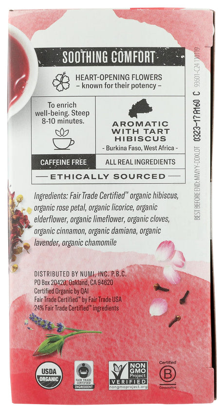 NUMI TEAS Embrace Holistic Tea 16 BAG