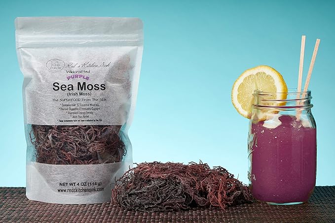 Red Kitchen Sink Wild Crafted Purple Irish Sea Moss