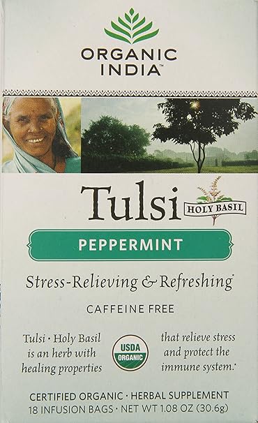 ORGANIC INDIA Tulsi Tea Peppermint 18 BAG