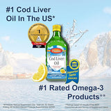 Cod Liver Oil 1100 mg Lemon Flavor 8.4 fl oz