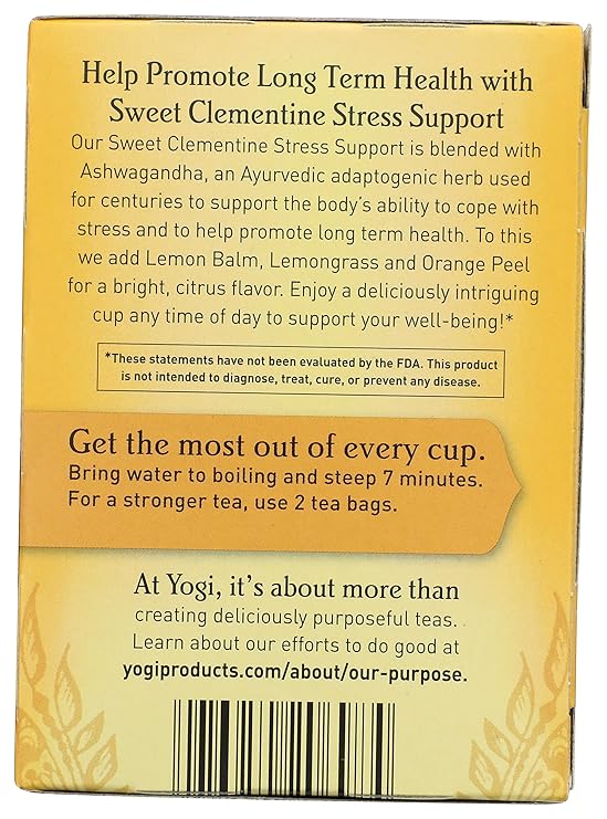 YOGI TEA Sweet Clementine Stress Support  16 BAG