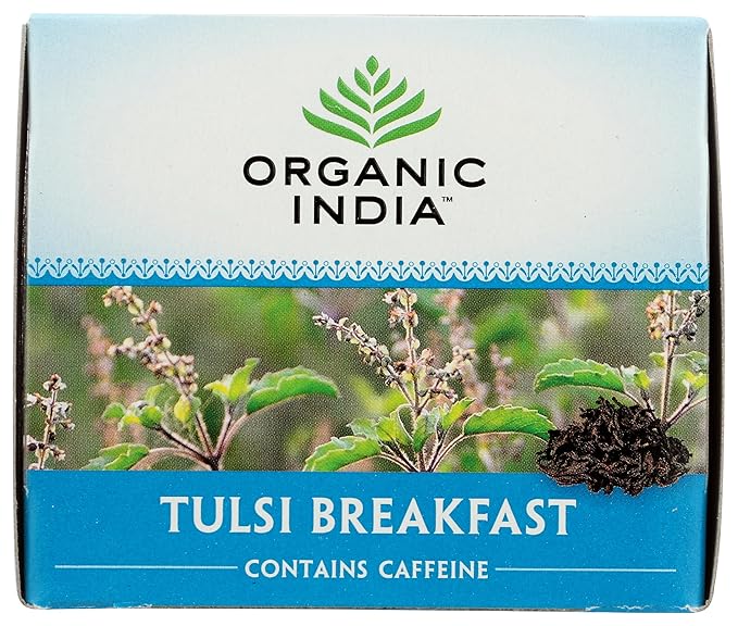 ORGANIC INDIA Tulsi Tea India Breakfast w/ Caffeine 18 BAG