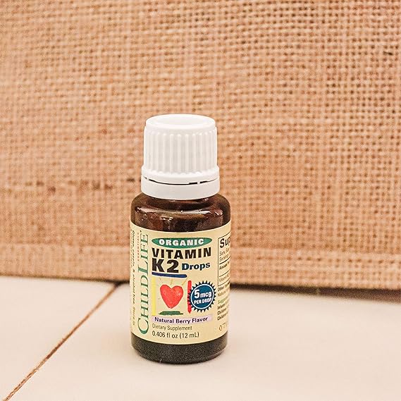 Organic Vitamin K2 Drops 5 mcg Per Drop Berry Flavor