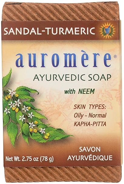 Auromere Sandalwood Turmeric Hand & Body Soap