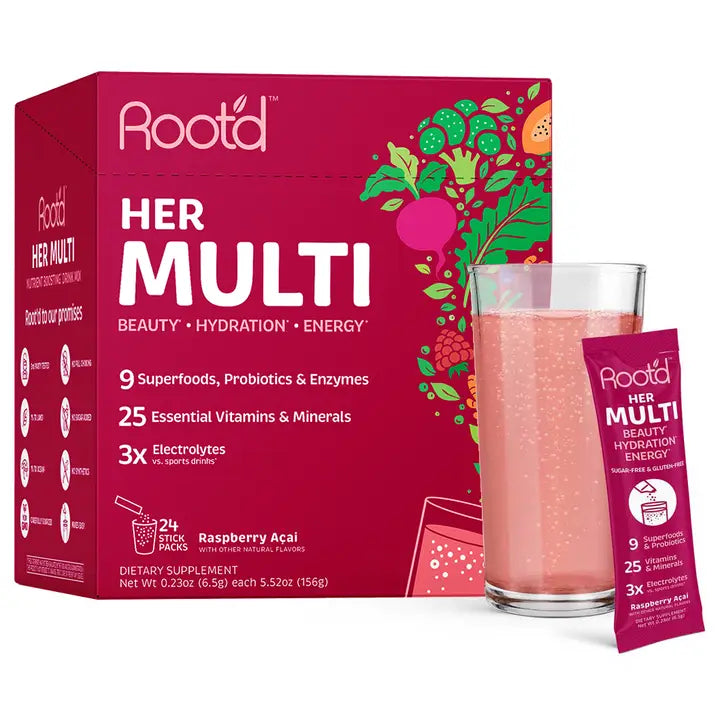 ROOT'D HER MULTI + ELECTROLYTES 9CT