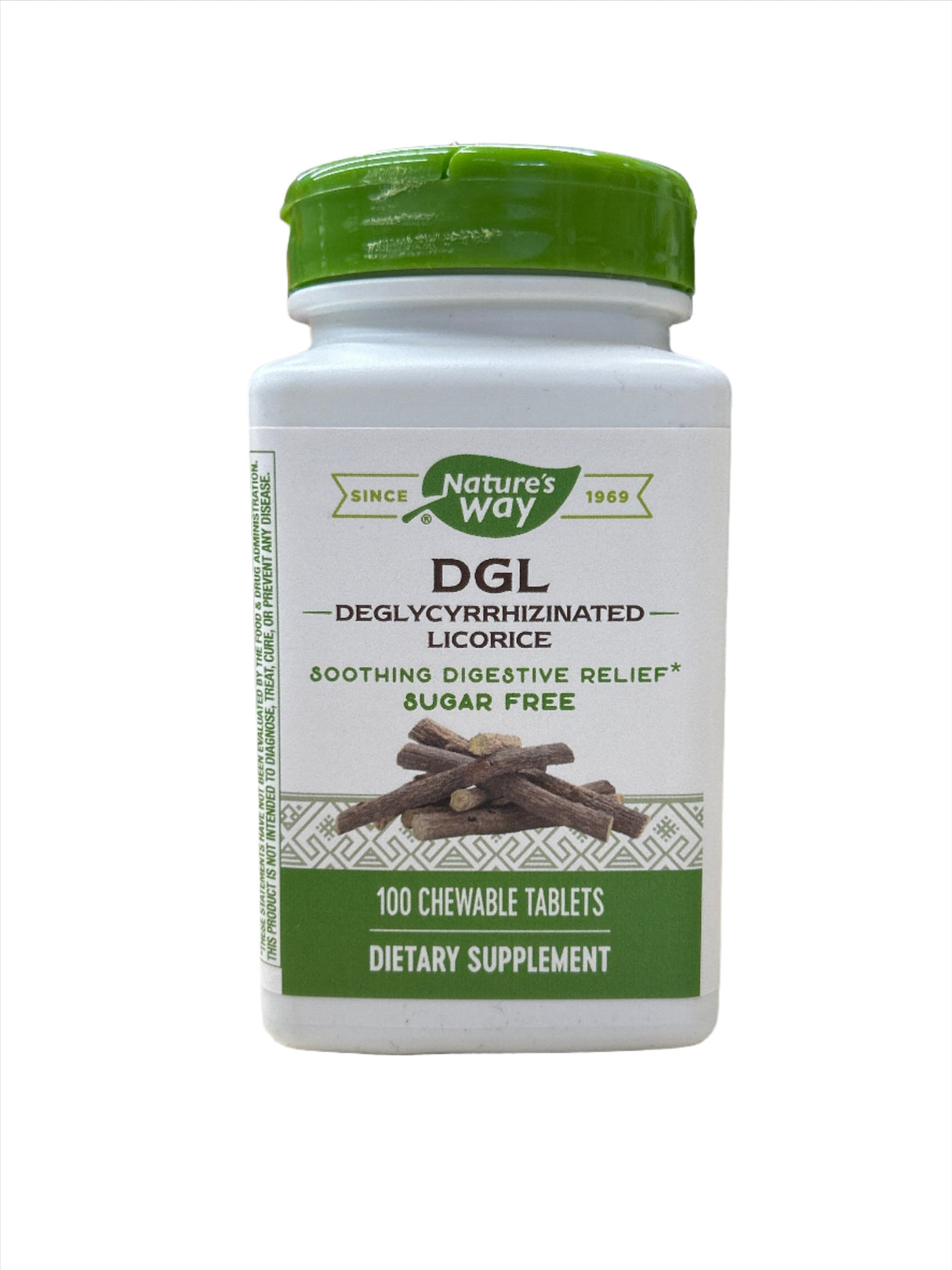 DGL Licorice Root Extract 100 Chewable Tablets