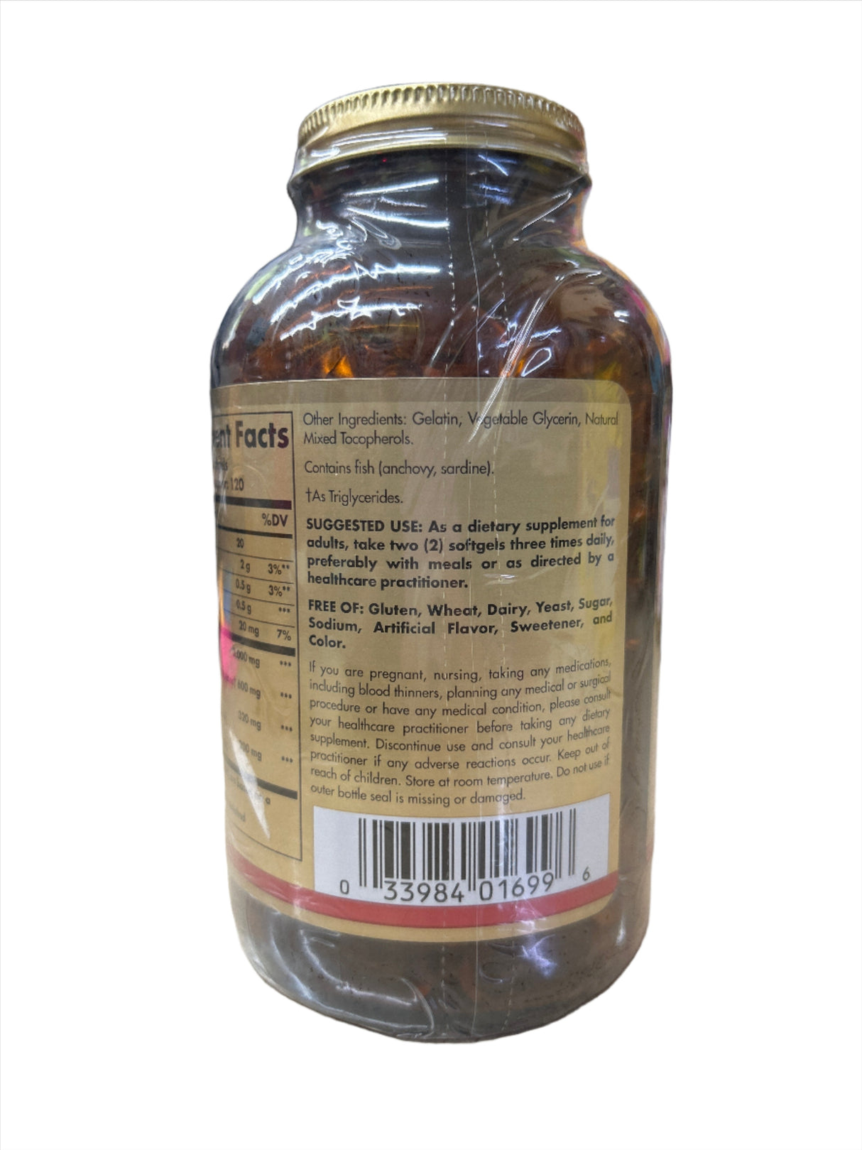 Omega-3 Fish Oil Concentrate 240 Soft Gels