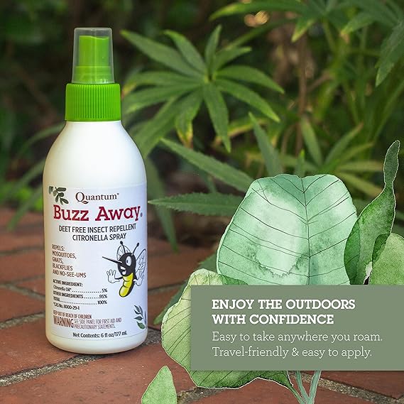 Buzz Away DEET Free Insect Repellent Citronella Spray 6 fl oz