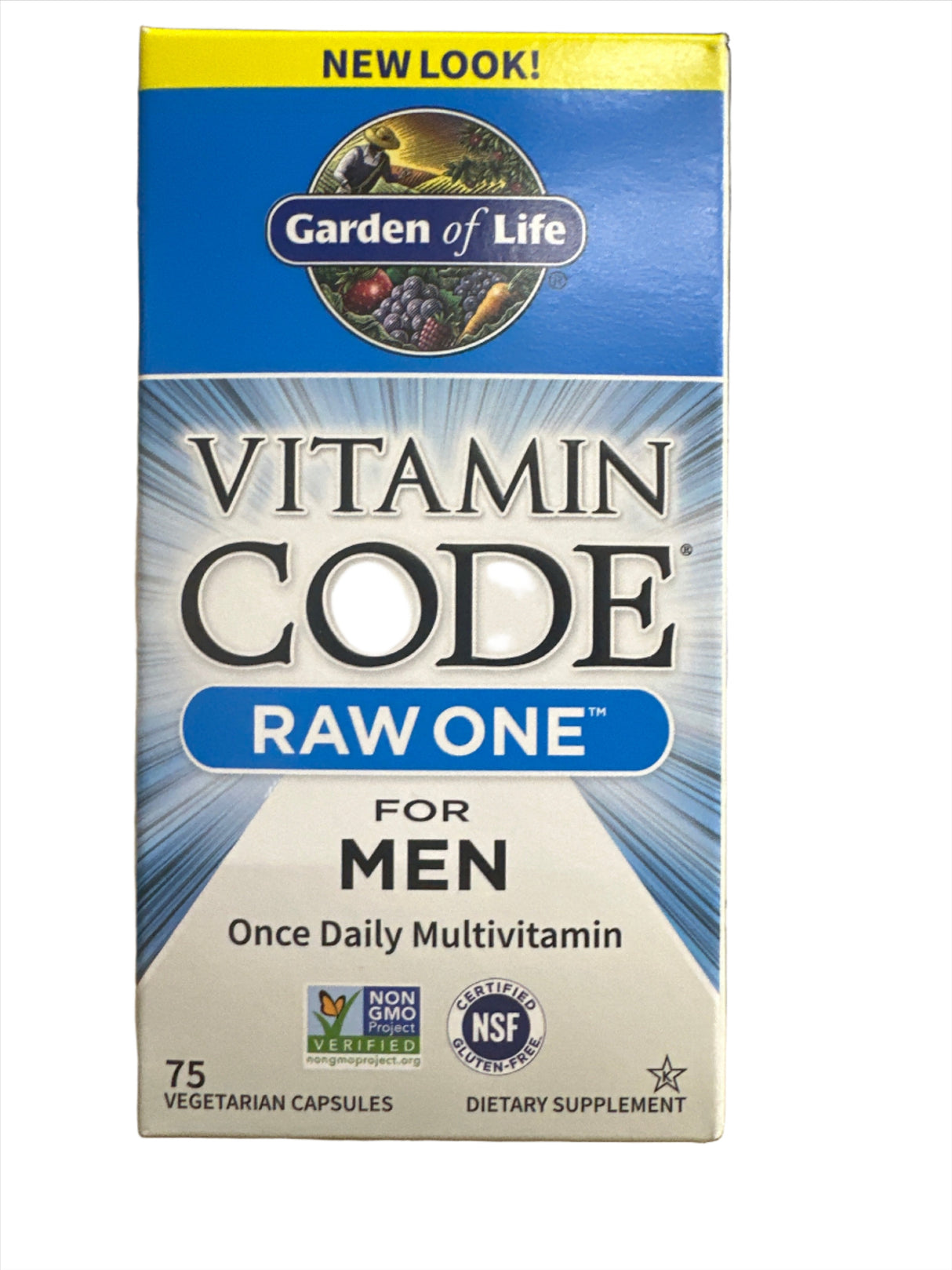 Garden of Life Vitamin Code Raw One for Men 75ct CAPSULES