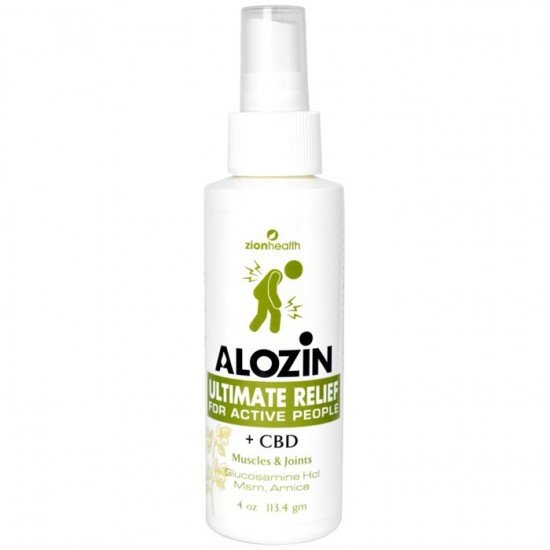 Zion Health Alozin Pain Relief 4 oz