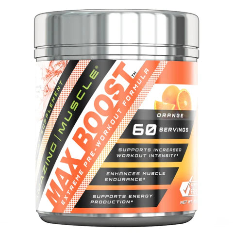 AMAZING NUTRITIONAMZNG MUSCLE MOST ADVANCED PREWORKOUT FORMULA ORANGE 450G