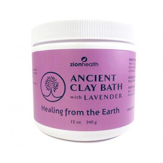 Zion Health Clay Bath - Lavender 12 oz