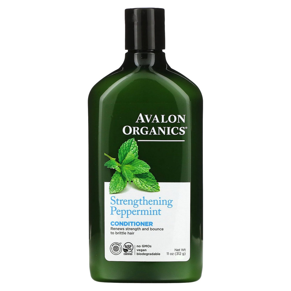 Avalon Organics, Conditioner, Strengthening Peppermint, 11 fl oz