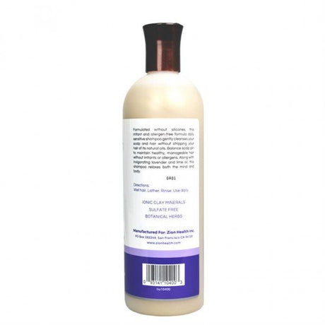 Zion Health Zion Health Daily Sensitive Shampoo 16 oz