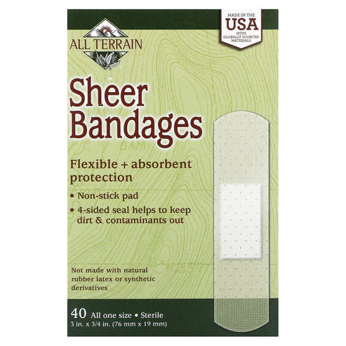 ALL TERRAIN SHEER BANDAGES 3X3/4 40PC