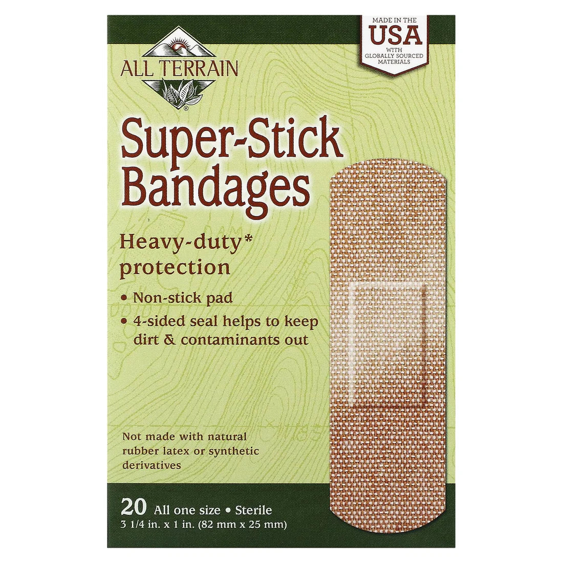 ALL TERRAIN STRONG STRIP 1X3.25 BANDAGES 20PC