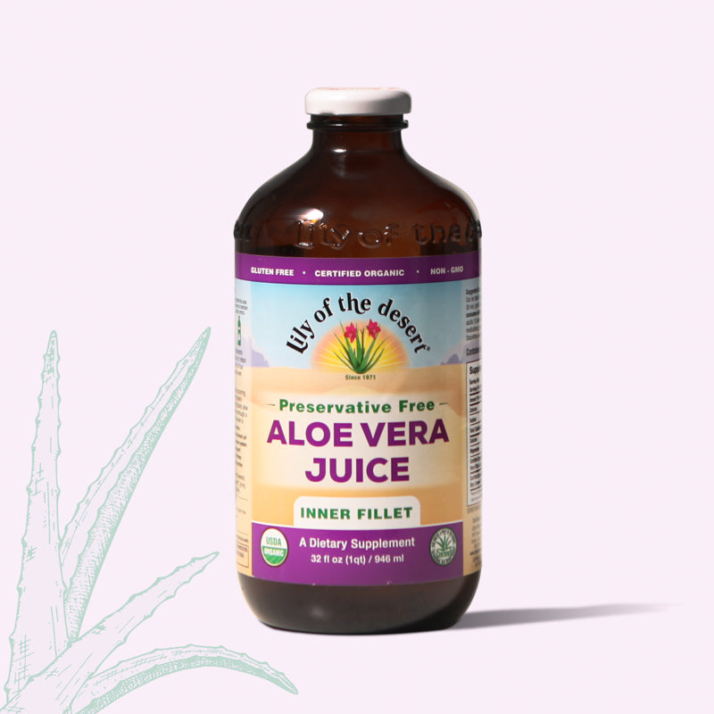 LILY OF THE DESERT PRESERVE FREE ALOE VERA JUICE 128OZ