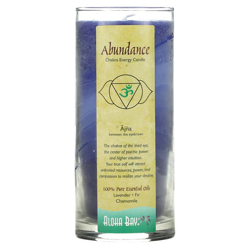 ALOHA BAY CHAKRA ENERGY JAR ABUNDANCE INDIGO 11OZ