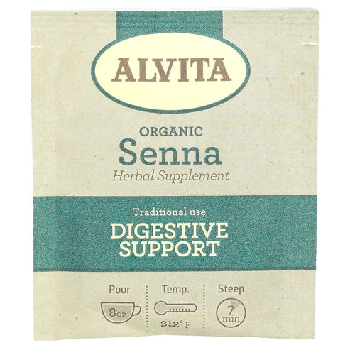 ALVITA TEAS Senna Leaf Herbal Tea Supplement 16 BAG