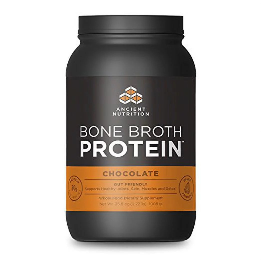 Ancient Nutrition Bone Broth Protein - Chocolate - 40 srv Powder