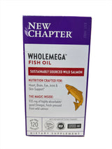 New Chapter Wholemega Fish Oil 30Soft Gels