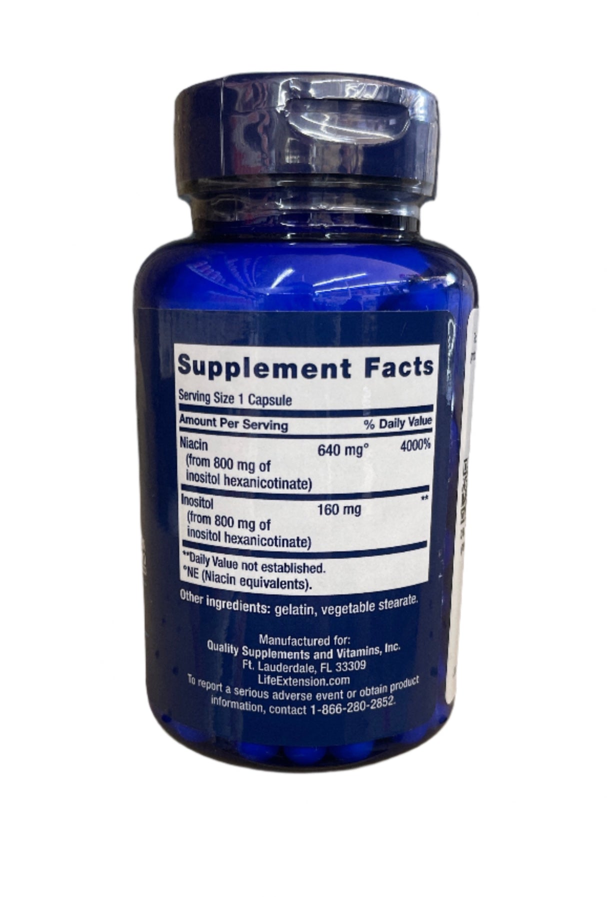 No Flush Niacin Capsules  640 mg