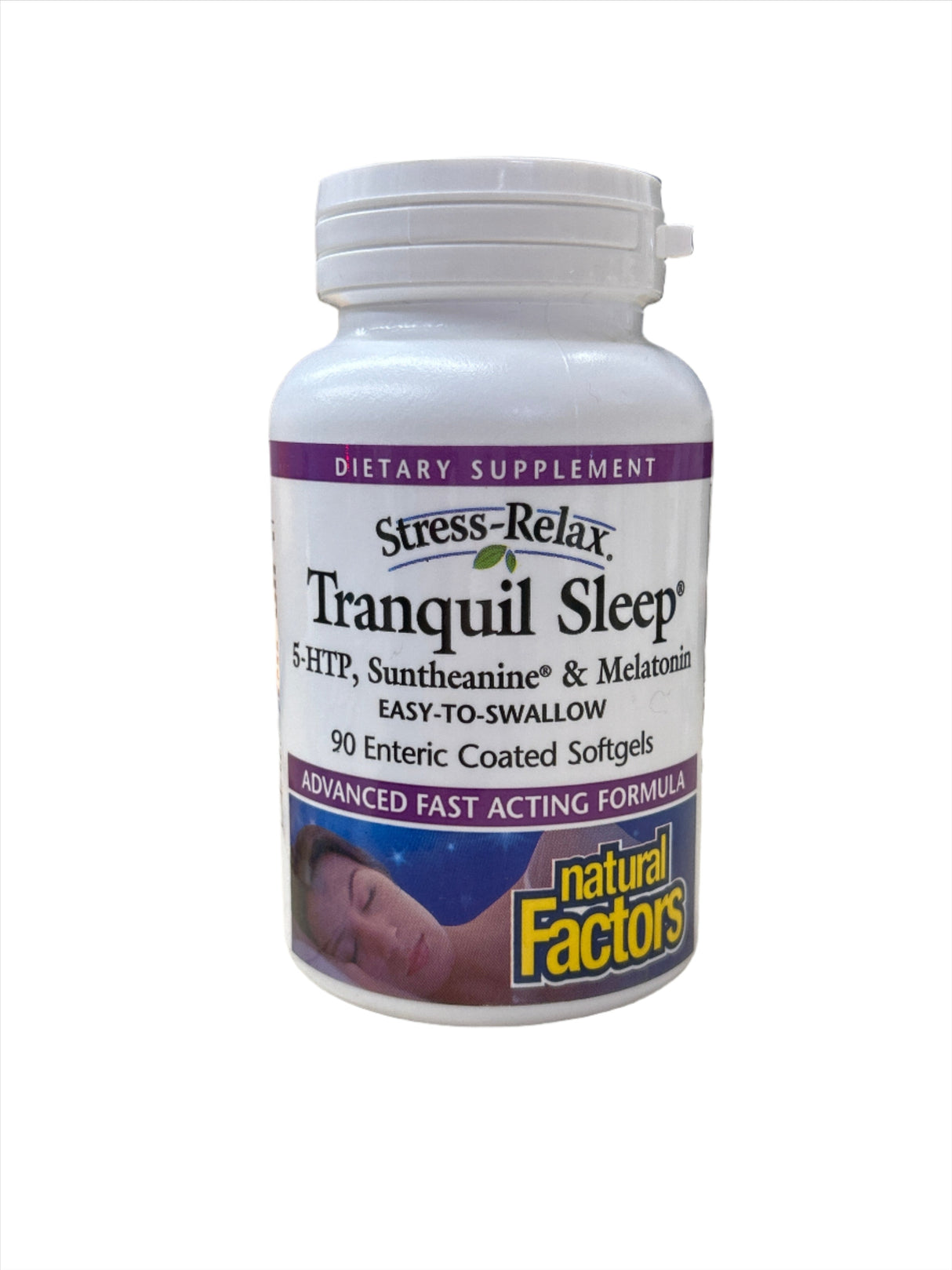 Tranquil Sleep 5-HTP, Suntheanine, & Melatonin Easy to Swallow 90 Enteric Coated Softgels