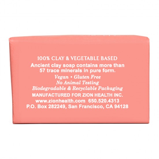 Zion Health Clay Soap Bergamot Rose 6 oz