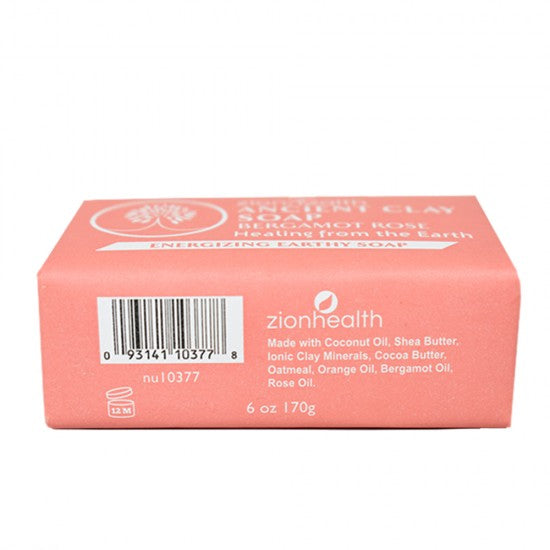 Zion Health Clay Soap Bergamot Rose 6 oz