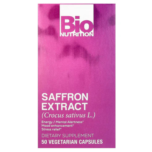 Bio Nutrition Saffron Extract 50 Vegetarioan Capsules