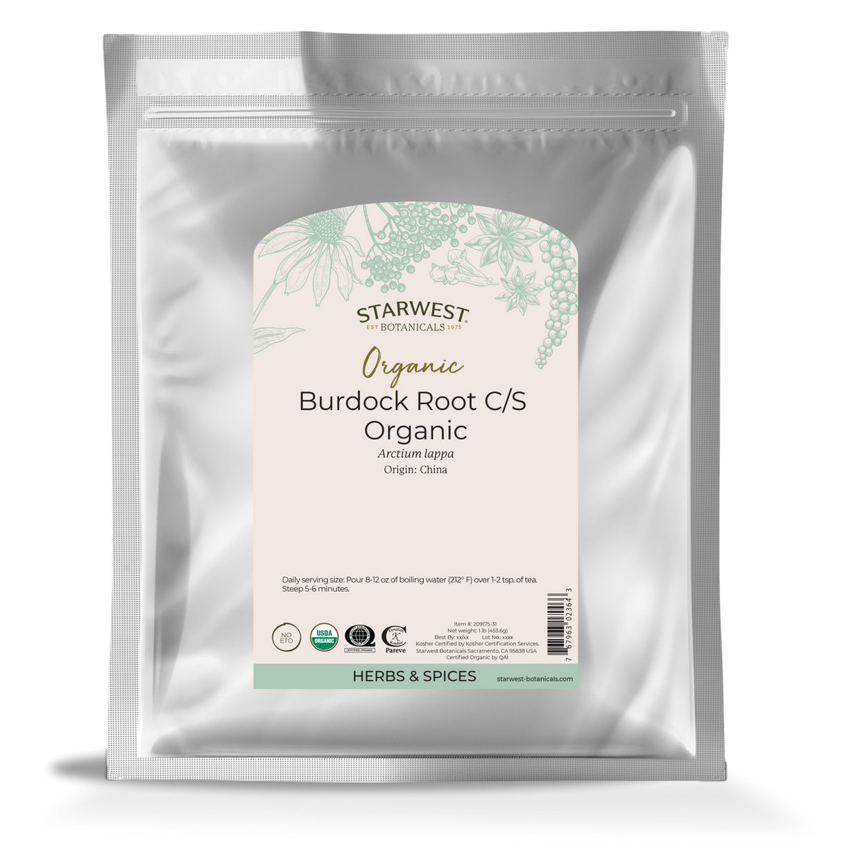 BURDOCK ROOT C/S ORGANIC