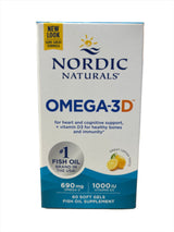 Omega-3D Fish Oil 690mg Lemon 60 Soft Gels