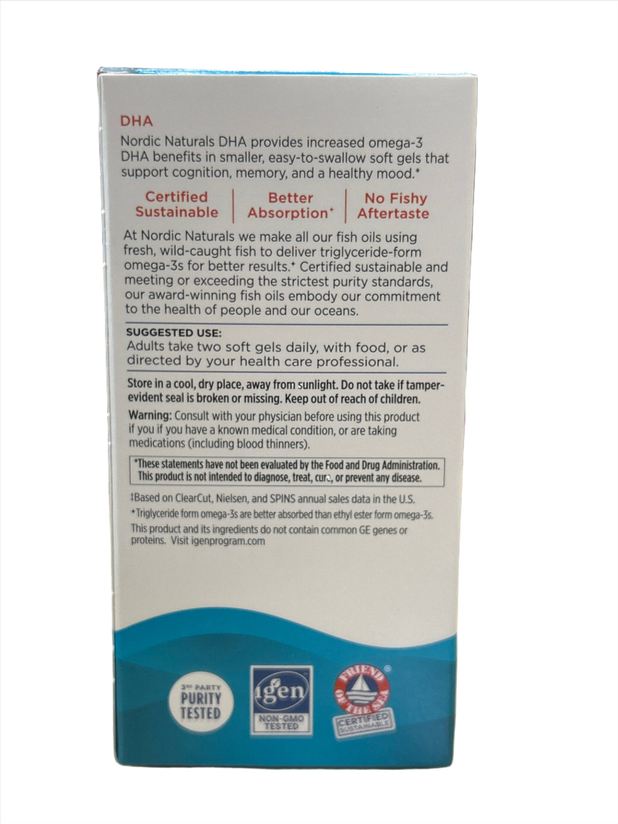 DHA Omega-3 830 mg 180 Soft Gels