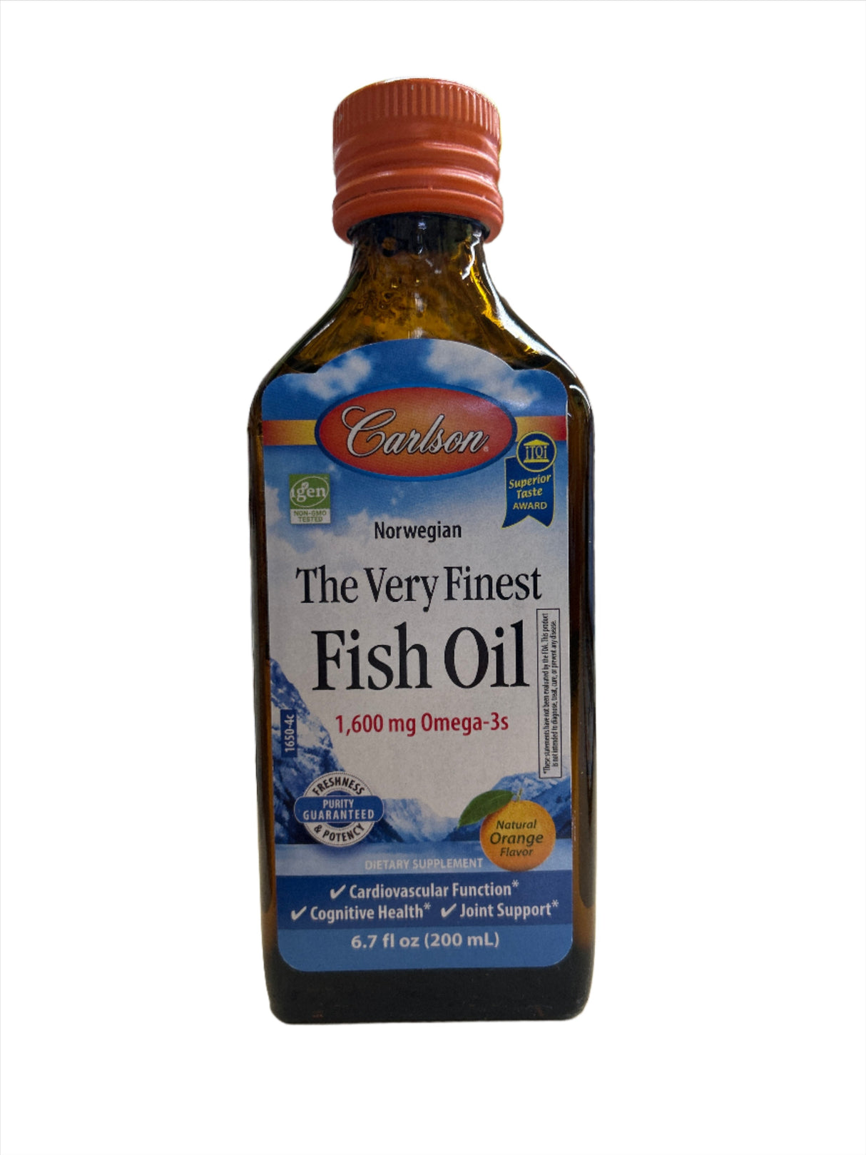 The Very Finest Fish Oil Orange Flavor 1600 mg