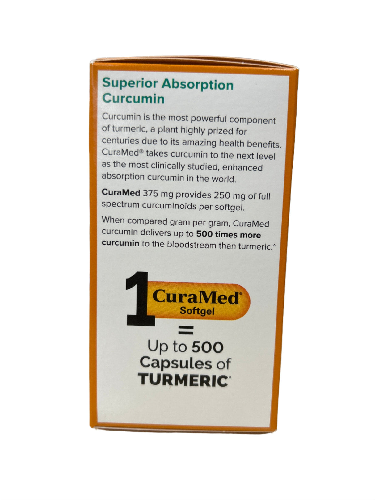 CuraMed 375mg Soft Gels Superior Absorption Curcumin