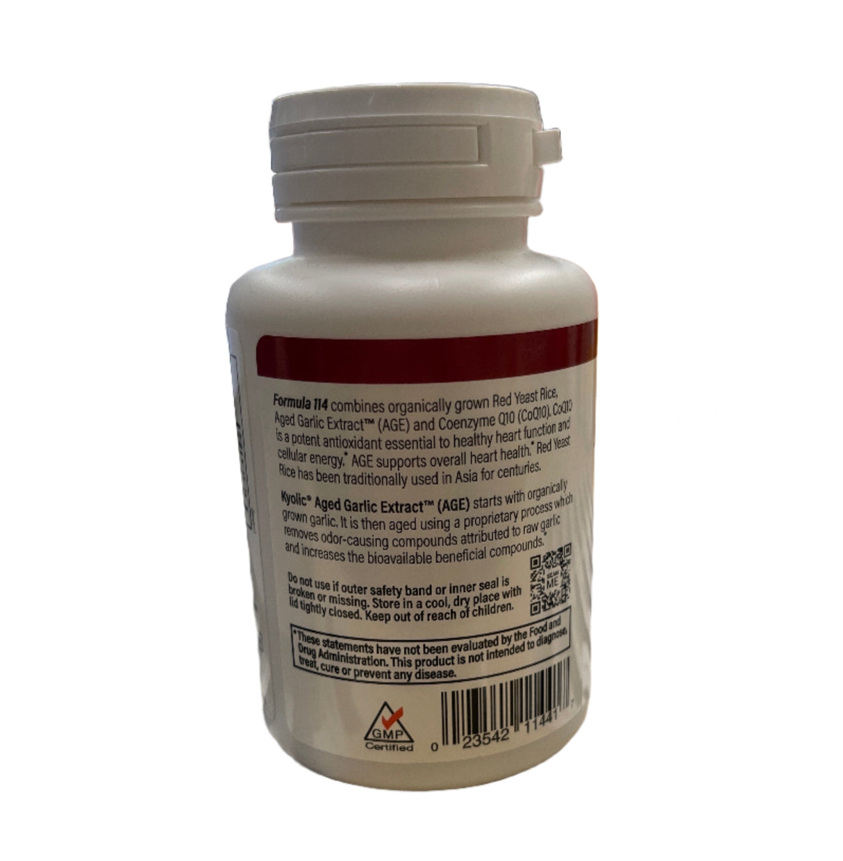 Kyolic Red Yeast Rice CoQ10 Formula 114