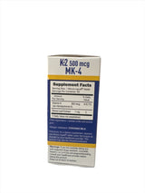 Vitamin K-2 500mcg MK-4