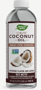 Nature's Way Coconut Oil, Liquid (Nutr. Facts) 20 Fl Oz