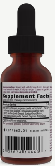 Nature's Way Echinacea Goldenseal Premium Blend 1 Fl Oz