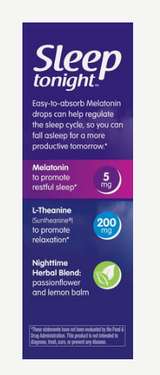 Nature's Way Sleep tonight™  Melatonin Drops, Cherry Flavor 2 Fl Oz