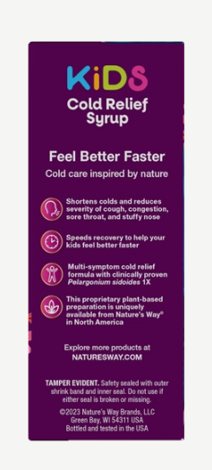 Nature's Way Umcka® ColdCare KIDS Cherry Syrup 4 Fl Oz