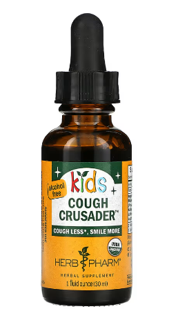 Herb Pharm KIDS COUGH CRUSADER ALCOHOL-FREE 1 oz