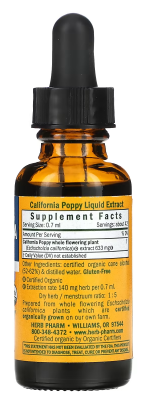 Herb Pharm CALIFORNIA POPPY EXTRACT 1 oz