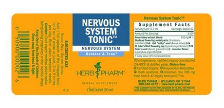 Herb Pharm NERVOUS SYSTEM TONIC  1 oz