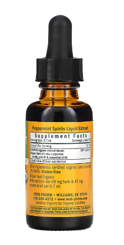 Herb Pharm PEPPERMINT SPIRITS 1 oz