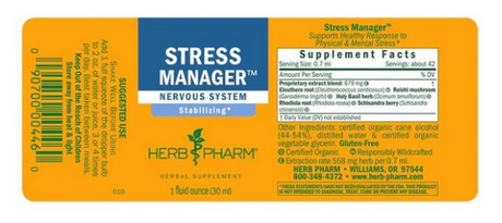 Herb Pharm STRESS MANAGER  1 oz